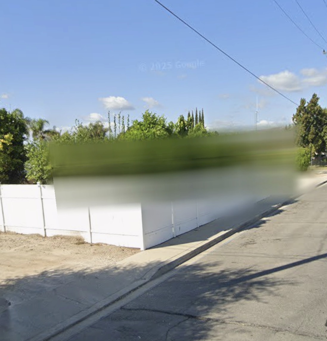Home blurred on Google Street View — side view